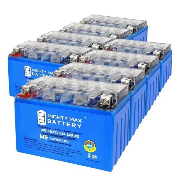 YTX9-BSGEL 12V 8AH GEL Replacement Battery compatible with Polaris 150 ACE EFI 05-20 - 8PK, Mighty Max Battery, Mfr#: MAX4016604